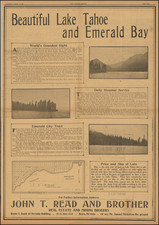 Nevada, California and Other California Cities Map By Reno Evening Gazette