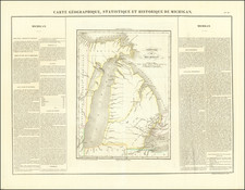 Michigan Map By Jean Alexandre Buchon