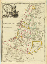 Holy Land Map By George Louis Le Rouge