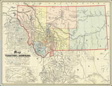 Montana Map By W. W. De Lacy