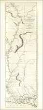 South, Louisiana, Mississippi, Arkansas, Kentucky, Tennessee, Midwest, Illinois and Missouri Map By Robert Sayer / Lieutenant John Ross