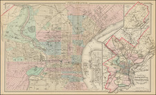 Philadelphia Map By O.W. Gray