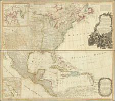 United States, North America and Canada Map By Laurie & Whittle