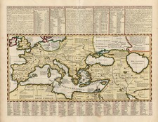 Europe, Europe, Mediterranean, Asia, Central Asia & Caucasus and Turkey & Asia Minor Map By Henri Chatelain