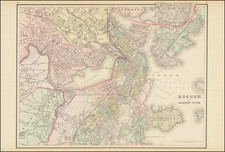 Boston Map By O.W. Gray