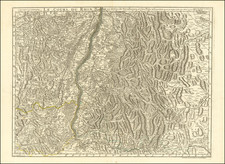 Switzerland and Nord et Nord-Est Map By Guillaume De L'Isle / Philippe Buache