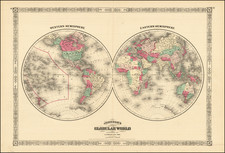 World Map By Alvin Jewett Johnson