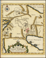 Holy Land and Arabian Peninsula Map By P Starckman / Augustin Calmet