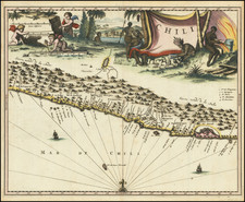 Chile Map By John Ogilby