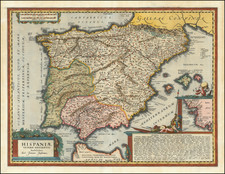 Spain and Portugal Map By Jan Jansson