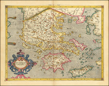 Greece Map By  Gerard Mercator