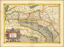 (Italy, the Adriatic, and the Balkans) Eur: V Tab: By  Gerard Mercator