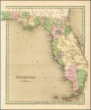 Florida Map By Thomas Gamaliel Bradford