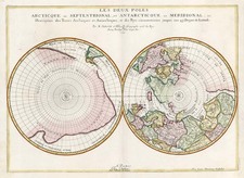 World, World, Polar Maps and Canada Map By Nicolas Sanson