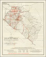 Los Angeles and Other California Cities Map By J. L. McBride