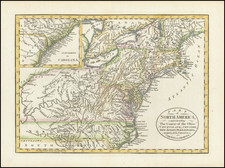 New England, New York State, Mid-Atlantic, Pennsylvania, Kentucky, Tennessee, Virginia, North Carolina, Midwest and Ohio Map By John Cary