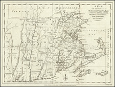 A Map of the Province of Massachusets Bay and Colony of Rhode Island, with part of Connecticut, New Hampshire and Vermont By Political Magazine