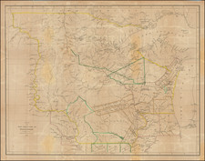 Midwest, Michigan, Minnesota, Wisconsin, Plains, Iowa, North Dakota and South Dakota Map By David Hugh Burr
