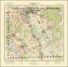 Hungary and Czech Republic & Slovakia Map By Magyar Néphadsereg Vezérkara