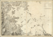 New England, Massachusetts and Boston Map By Joseph Frederick Wallet Des Barres