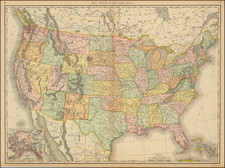 United States Map By Rand McNally & Company