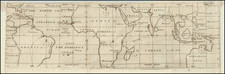 World, Atlantic Ocean, Pacific Ocean, Indian Ocean, Africa and Australia Map By Edmond Halley