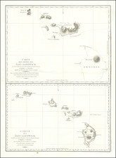 [Hawaii] Carte des parties des Iles Sandwich . . . 1786 [with] Carte des Iles Sandwich . . . 