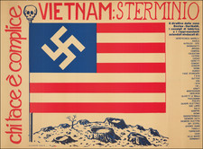 [Whoever is silent is Complicit -- Anti-Vietnam / Anti-American Poster]  Vietnam: Sterminio | chi tace è complice