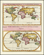 World and California as an Island Map By Heinrich Scherer