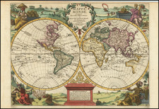 World Map By Pieter van der Aa