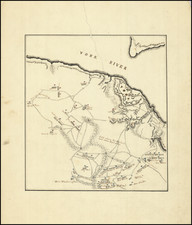 (Hand Drawn Plan of the Battle of Yorktown) By Anonymous