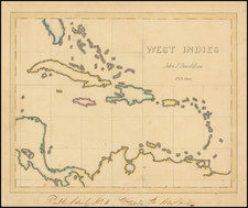 Caribbean Map By John J. Donaldson