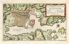 Asia and Japan Map By Jacques Nicolas Bellin