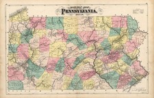 Mid-Atlantic Map By F.A. Gray