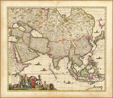 Asia Map By Frederick De Wit