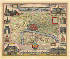 Belgium Map By Claes Janszoon Visscher