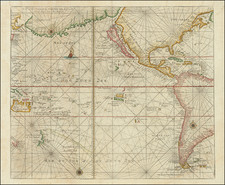 Pacific Ocean, Other Pacific Islands, California as an Island and America Map By Gerard Van Keulen