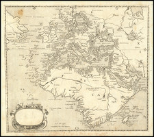 Atlantic Ocean, Europe, Africa, Africa and Canada Map By Domenico Zenoi / Orazio Bertelli