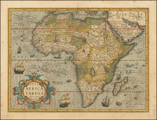 Nova Africae Tabula Auctore Jodoco Hondio By Jodocus Hondius