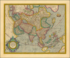 Asia Map By  Gerard Mercator