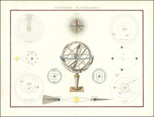 World, Celestial Maps and Curiosities Map By Alexandre Emile Lapie