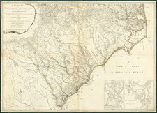 North Carolina and South Carolina Map By Henry Mouzon