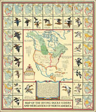 North America and Pictorial Maps Map By Richard E. Bishop