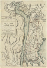 New York City and American Revolution Map By Charles Stedman / William Faden