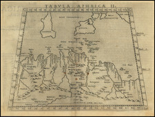 Tabula Aphricae II [Sicily & Sardinia shown] By Girolamo Ruscelli