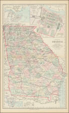 Georgia Map By Frank A. Gray