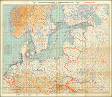 World War II Map By Reichsluftfahrtministerium