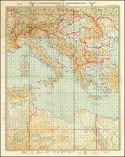 Mediterranean and World War II Map By Reichsluftfahrtministerium