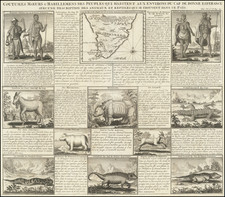 South Africa Map By Henri Chatelain