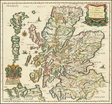 Scotland Map By Richard Blome